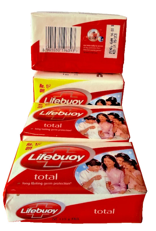 Lifebuoy Bar Soap 104g Each (4 Bars)