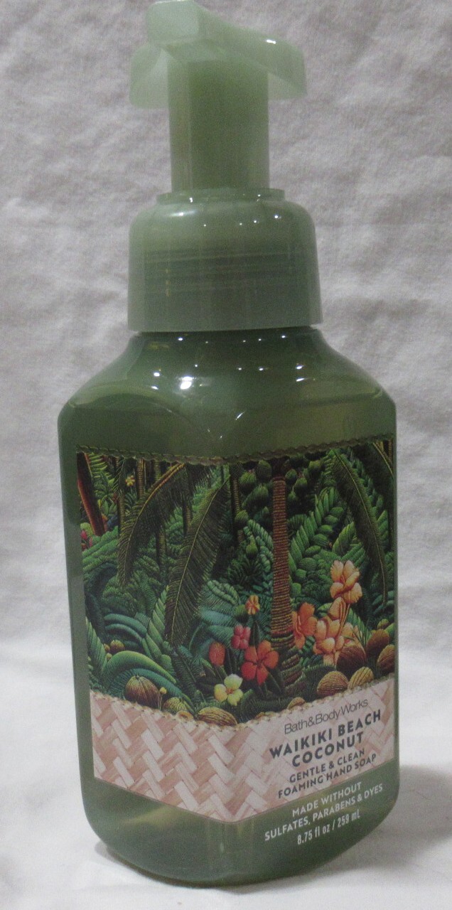 Bath & Body Works Gentle & Clean Foaming Hand Soap Set 2 WAIKIKI BEACH COCONUT
