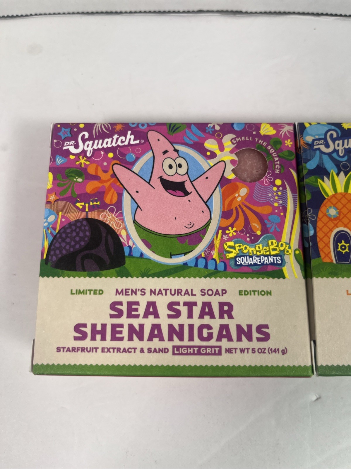 Dr. Squatch Mens Limited Edition SPONGEBOB SQUAREPANTS PATRICK Natural Soap Bars
