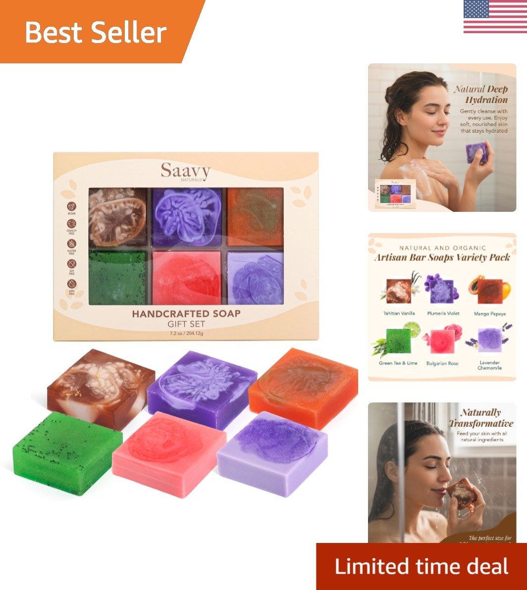 Nourishing Square Mini Soap Bars – 6 Pack with Eco-Friendly Ingredients