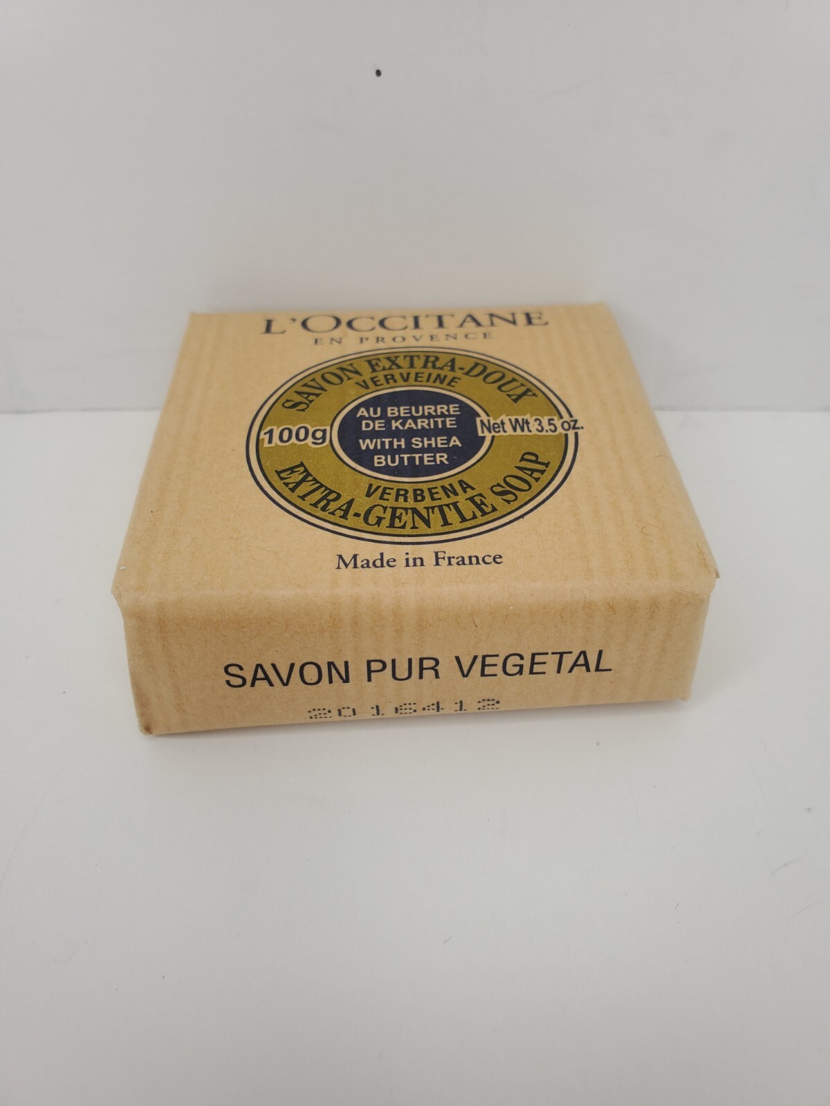 L’Occitane Verbena Shea Butter Extra Gentle Soap Bar 100g/3.5oz France New!