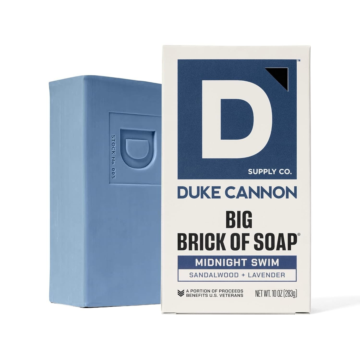 Duke Cannon 10 oz Big Brick Soap – Sandalwood & Lavender, Triple-Milled Luxury