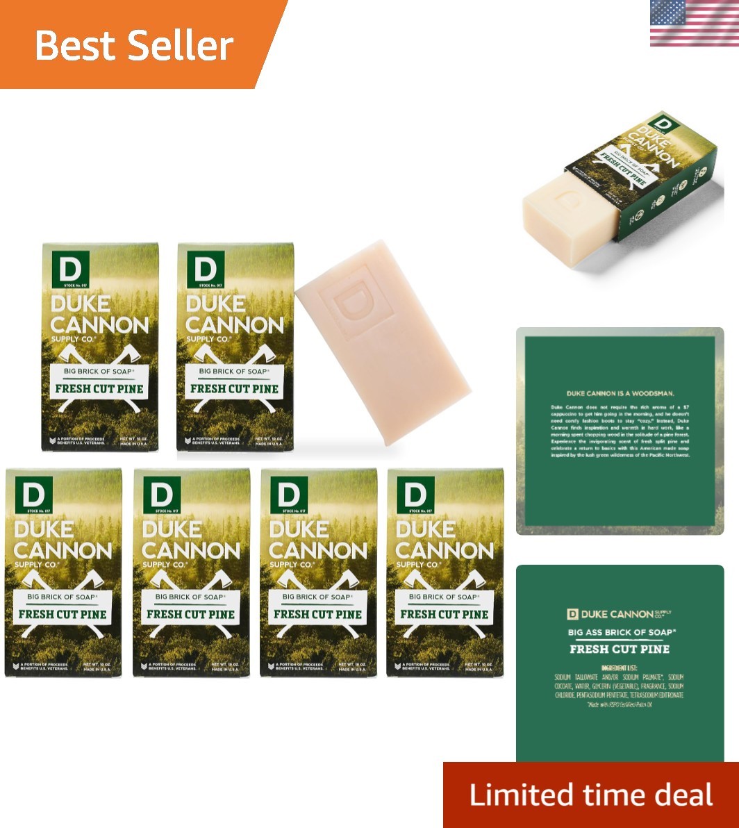 Big Brick of Soap Bar for Men – Superior Grade, Extra Large, All Skin Types, …