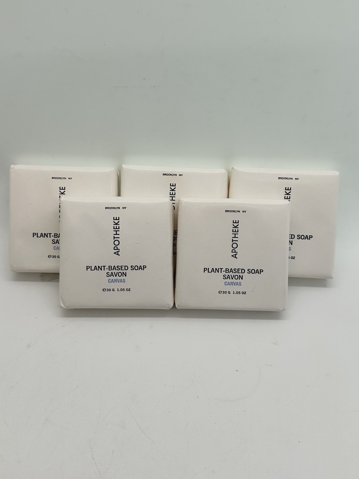 Apotheke Canvas Handmade Soap Bar Handmade All Natural 30g Set of 5 Plant Based