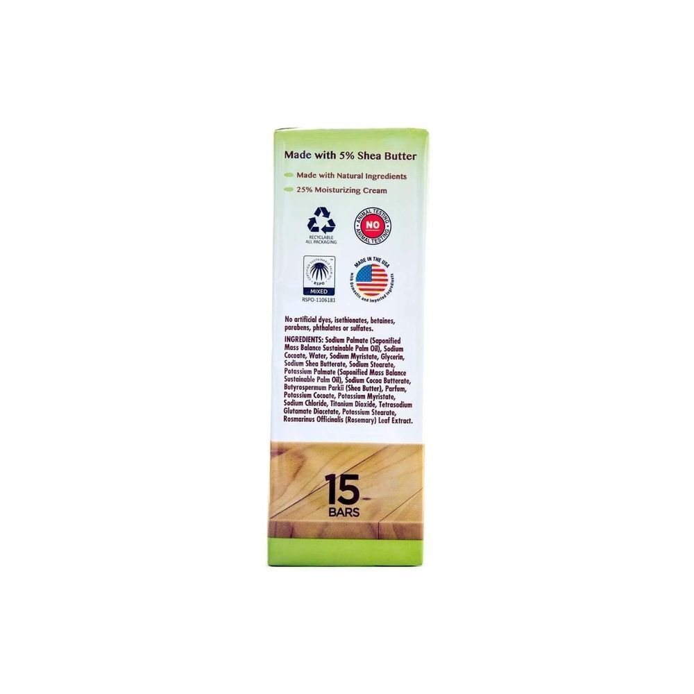 Kirkland Signature Shea Butter Bar Soap 15-Pack 4.5 oz Moisturizing