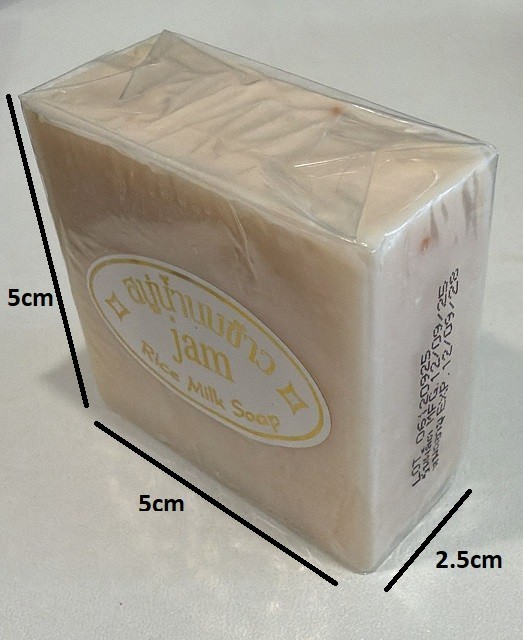 3 pc JAM Rice Milk with Gluta+ collagen (65 g) Natural handmade