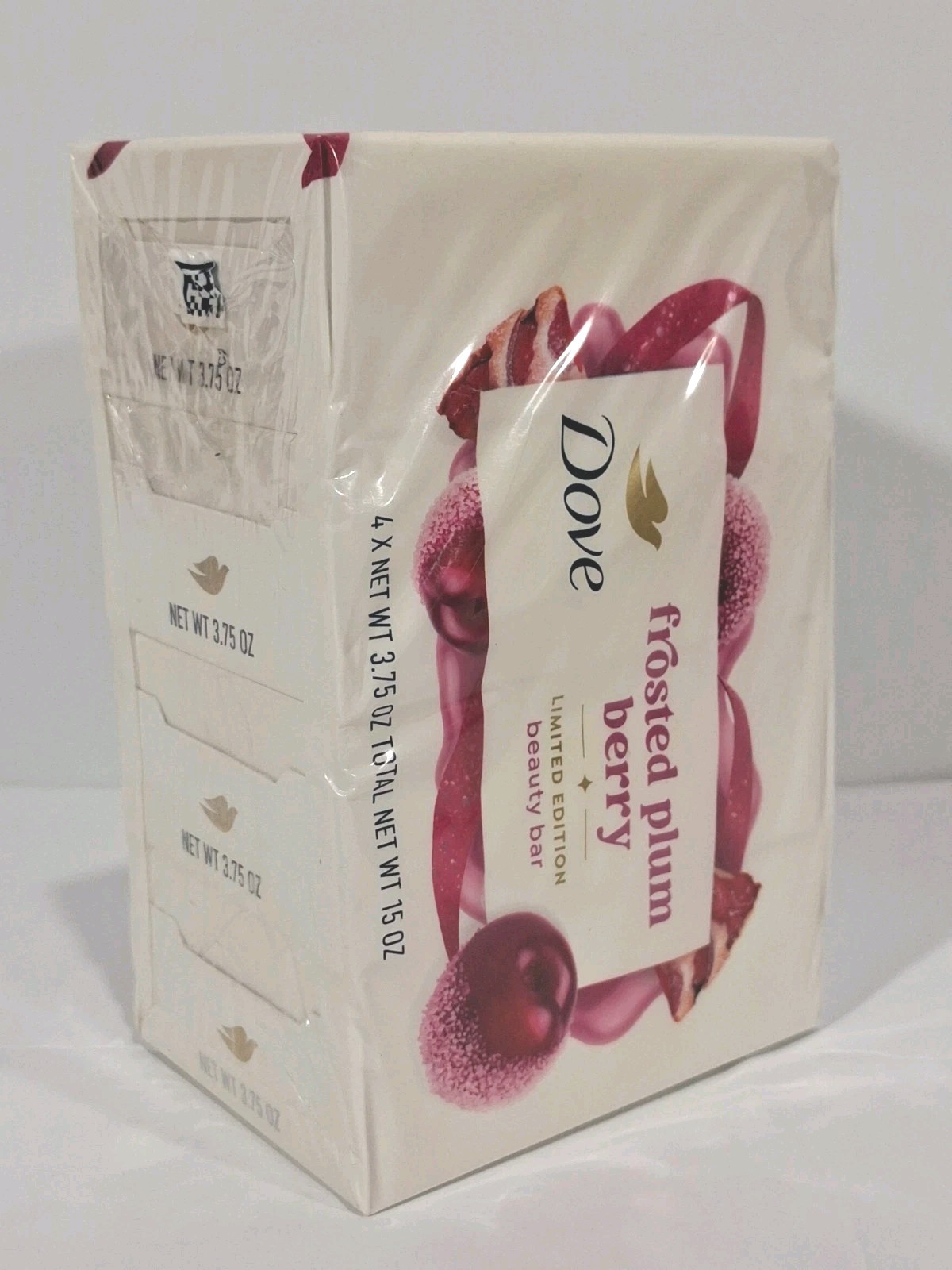 Dove limited edition frosted plum berry beauty bar soap 3.75 oz each 8 bars New