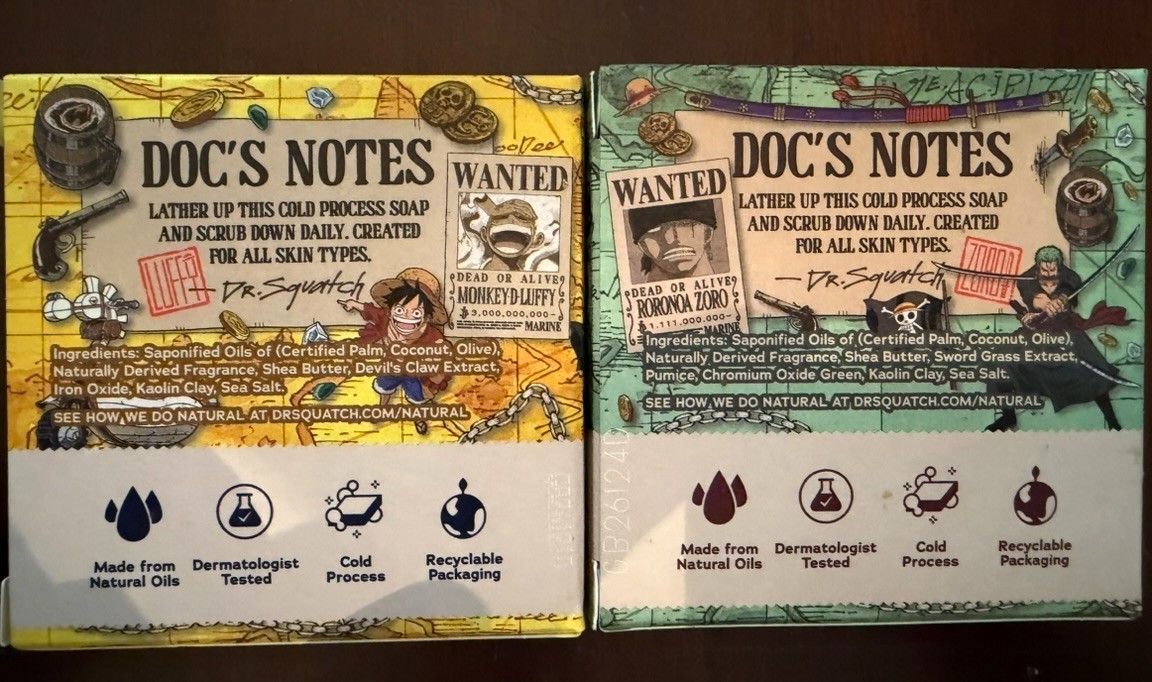 Dr. Squatch One Piece Limited Edition Men’s Bar Soap 2-Pack 5 oz