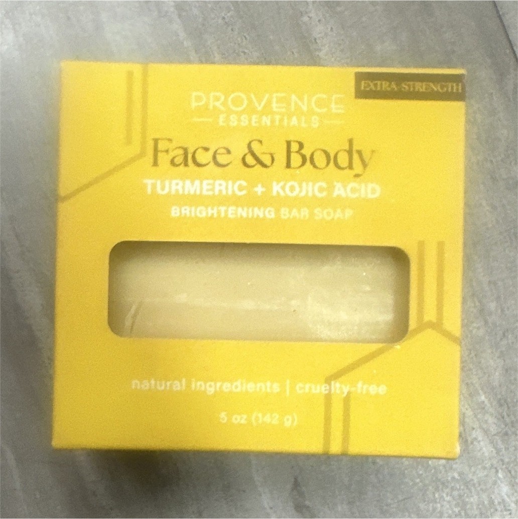 Provence Essentials Turmeric + Kojic Acid Brightening Bar Soap Face/Body 5oz