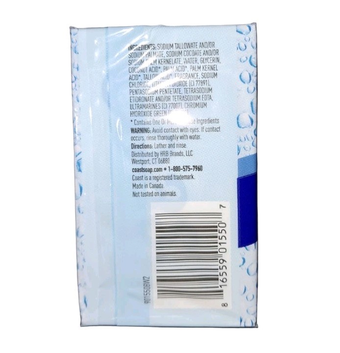 💙 COAST 💙 (2-BARS) 4 Oz. 🫧🐳 •FRESH SCENT• 🐳🫧 Refreshing Deodorant Soap 🫧.