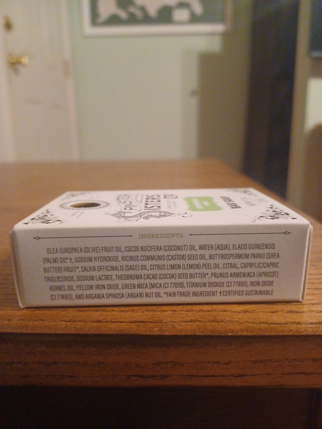 Spinster Sisters Co Lemongrass Sage 4.5oz Bar Soap – All Natural Ingredient. USA