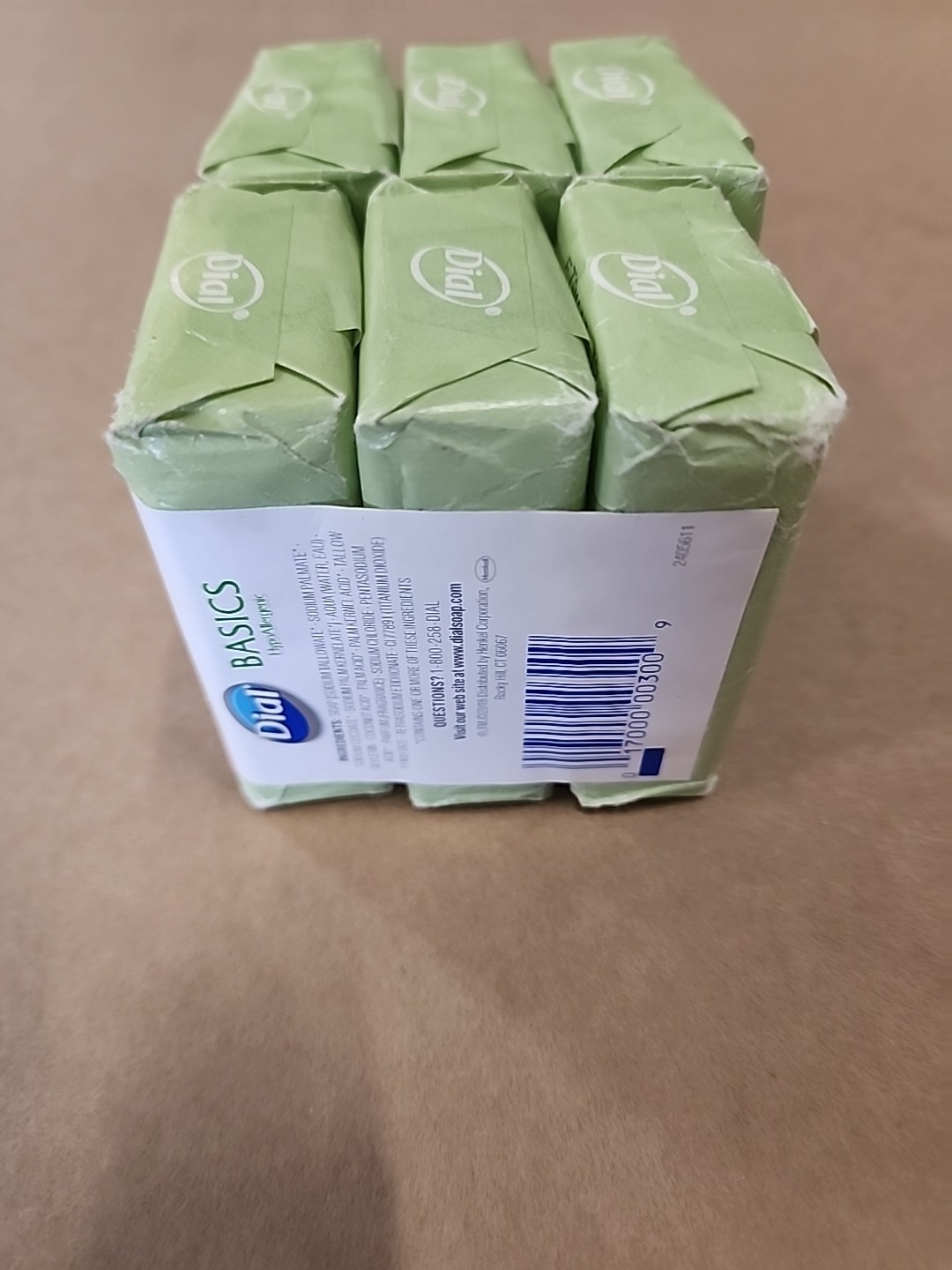 Dial Basics Bar Soap Hypoallergenic DISCONTINUED 6 Bars LOT Sealed (2x 3 PACKS)
