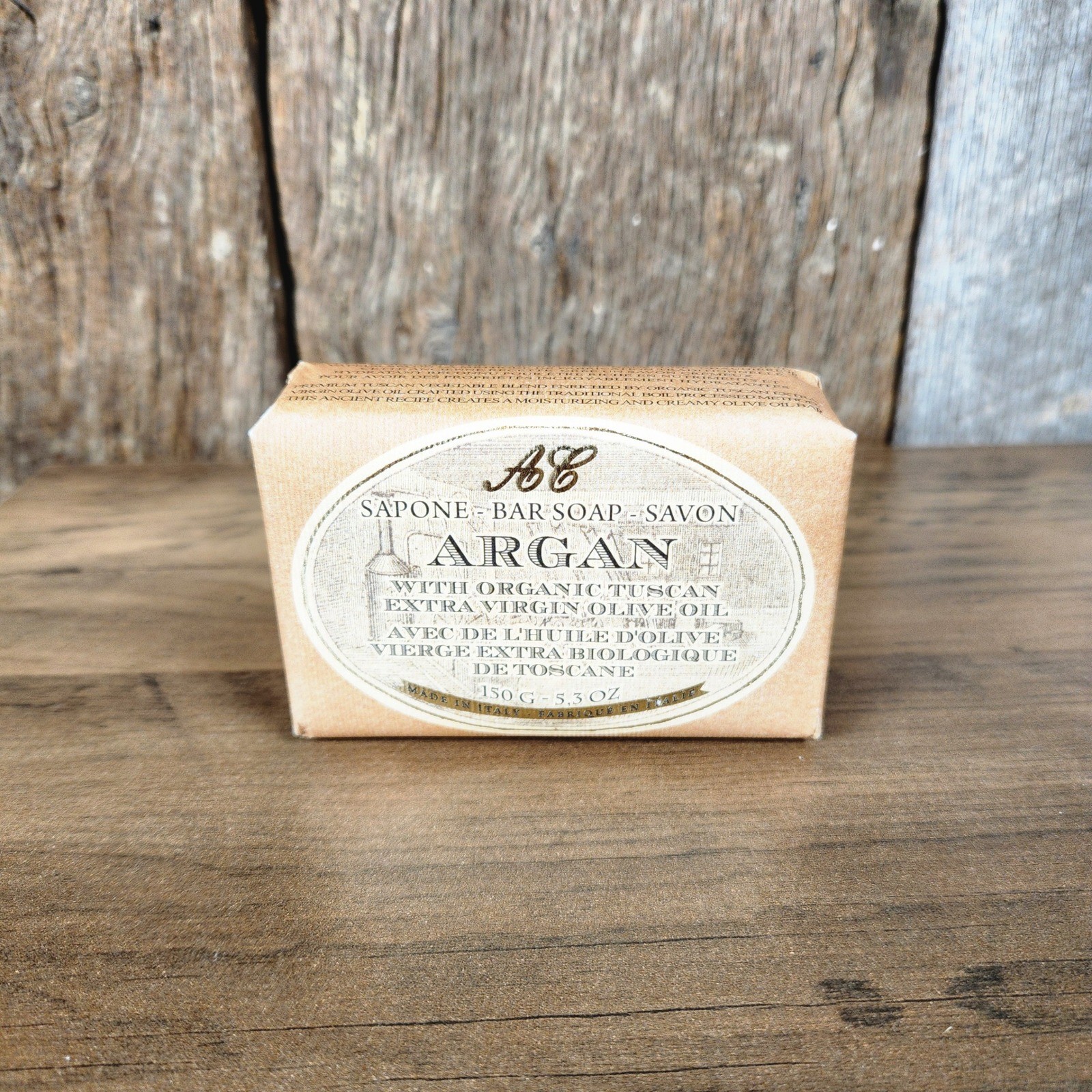 Argan and Olive Oil Soap Alighiero Campostrini Tuscan Soap Set Made in Italy