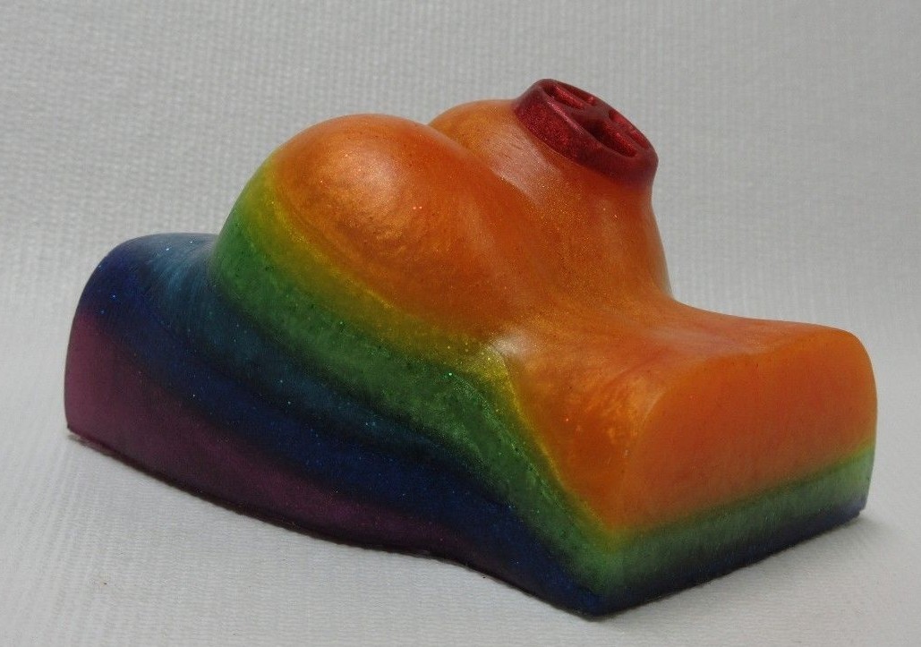 Rainbow’s End, cedar, sage, coriander & citrus “Peace of Ass” butt shaped soap