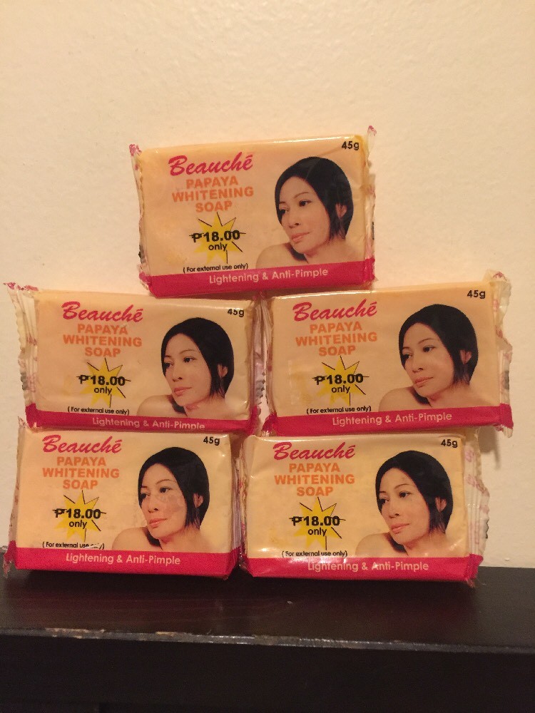 5 x Mini Beauche International Kojic Papaya Beauty Bar/ Soap. 225G