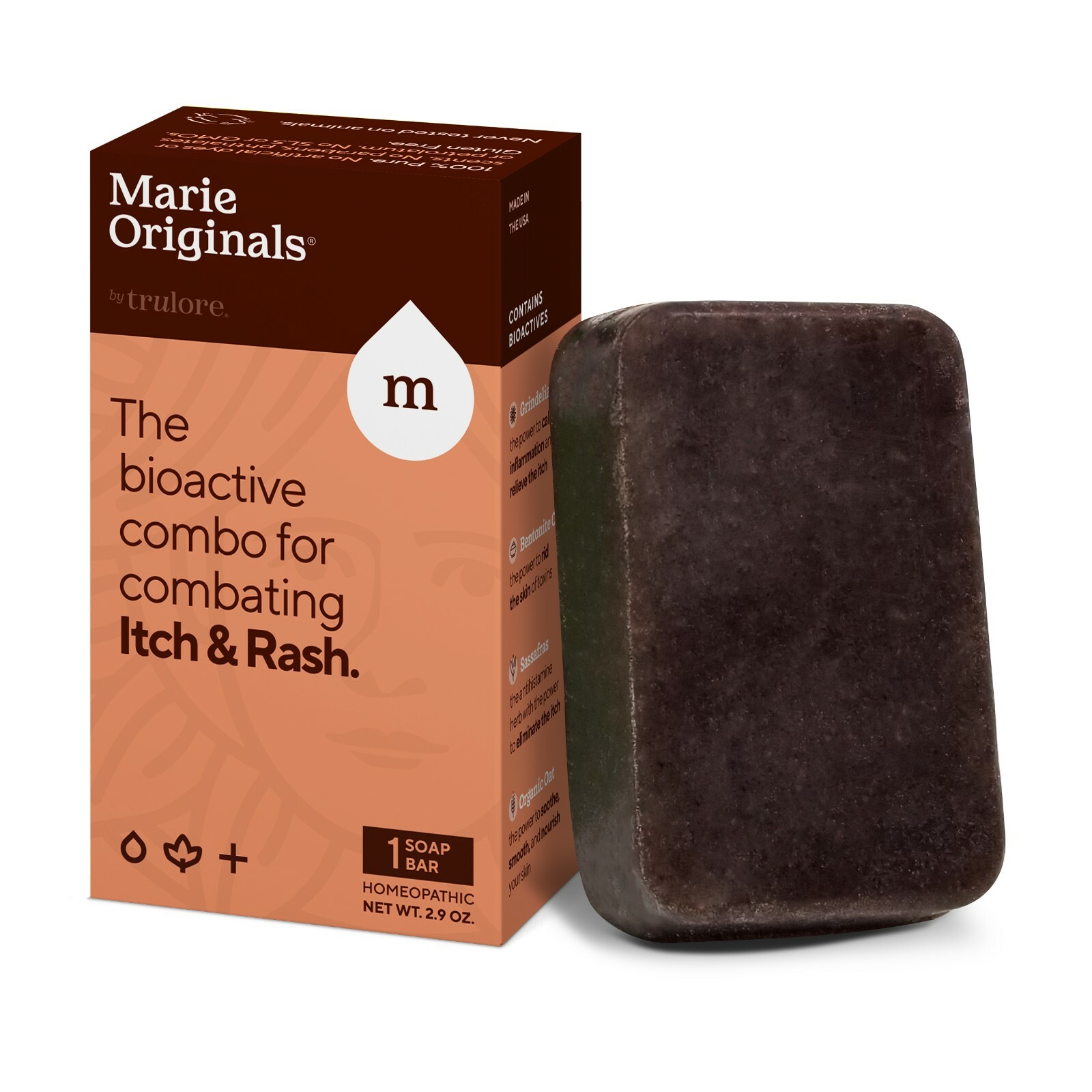 Natural Itch Relief Bar Soap: Heals Insect Bites Soothes Itches- Maries Original