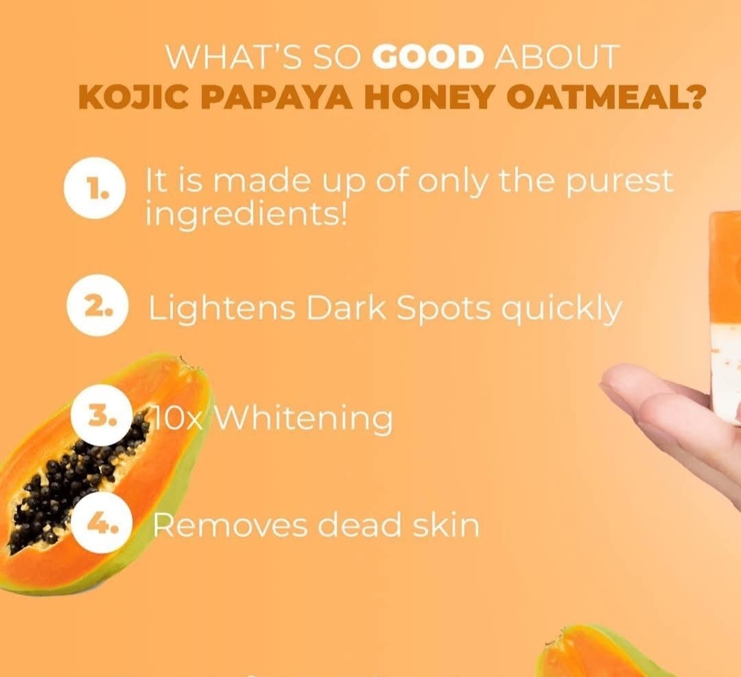 G21 Kojic Papaya + Honey Oatmeal Duo Soap