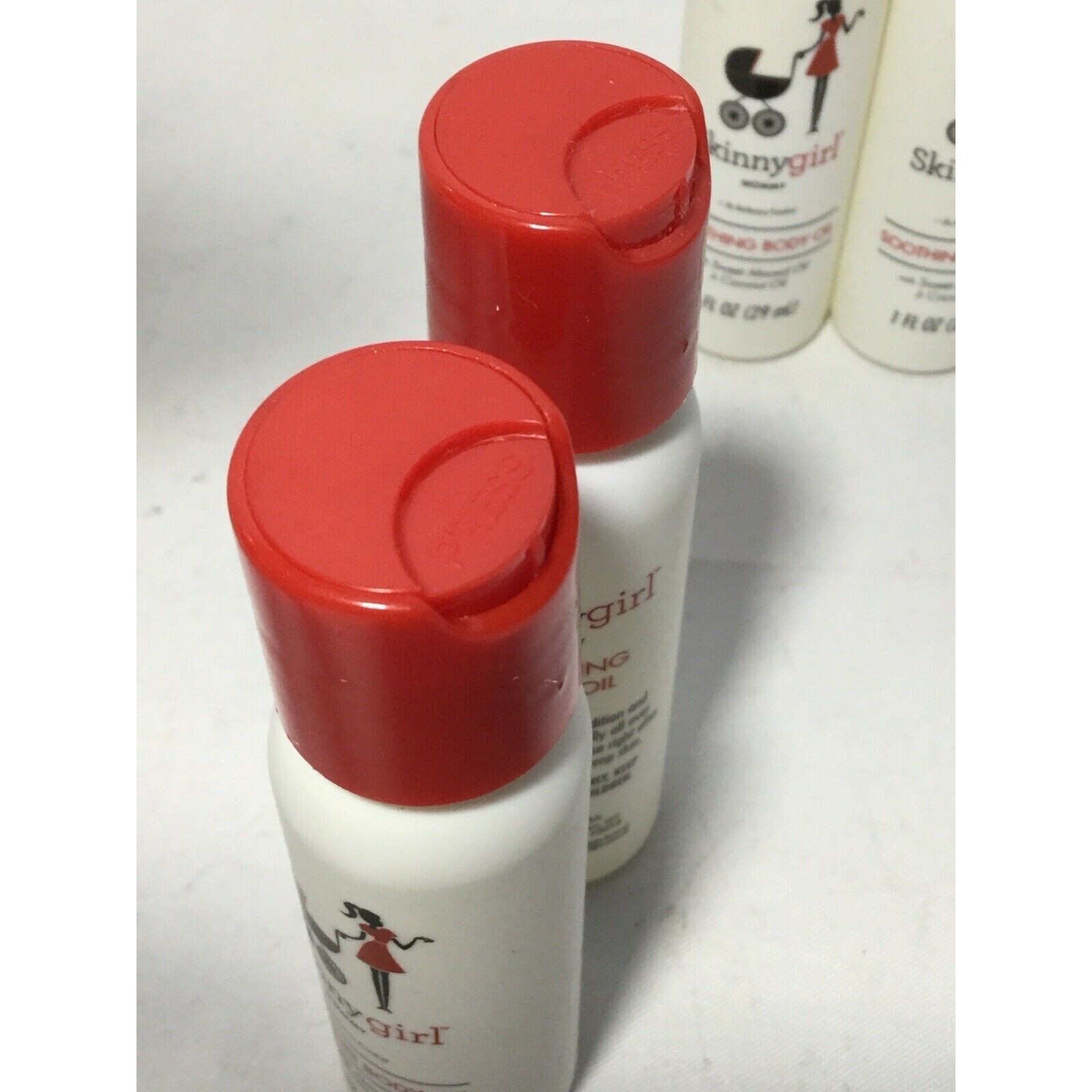 Skinnygirl Mommy Soothing Body Oil 1 Fl Oz , Lot of 4, Almond Oil & Coconut Oil