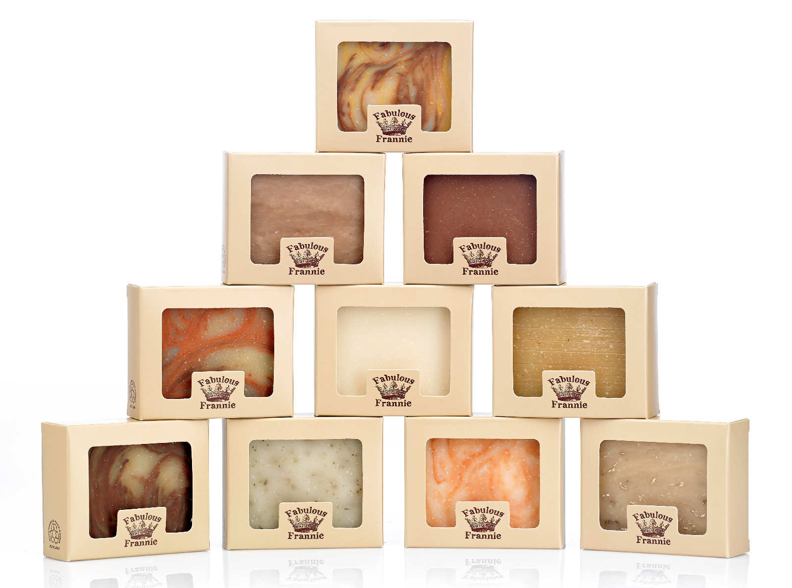 Natural Herbal Soap Set 10/4oz with Pure Essential Oils Fabulous Frannie