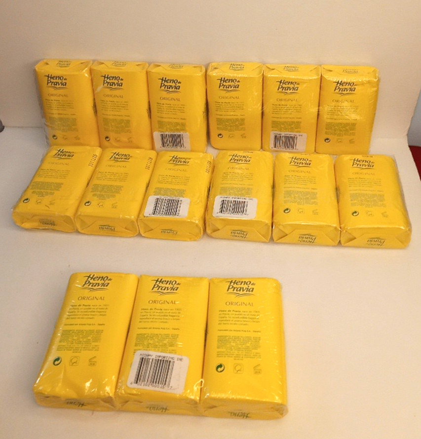 Heno de Pravia Natural Bath Soap 15 bars each 4 oz made in mexico