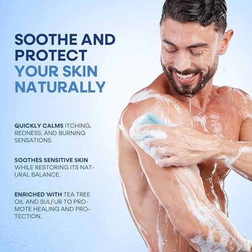 Antifungal Bar Soap Tea Tree Oil Ringworm Jock Itch Athletes Foot 2 Bars