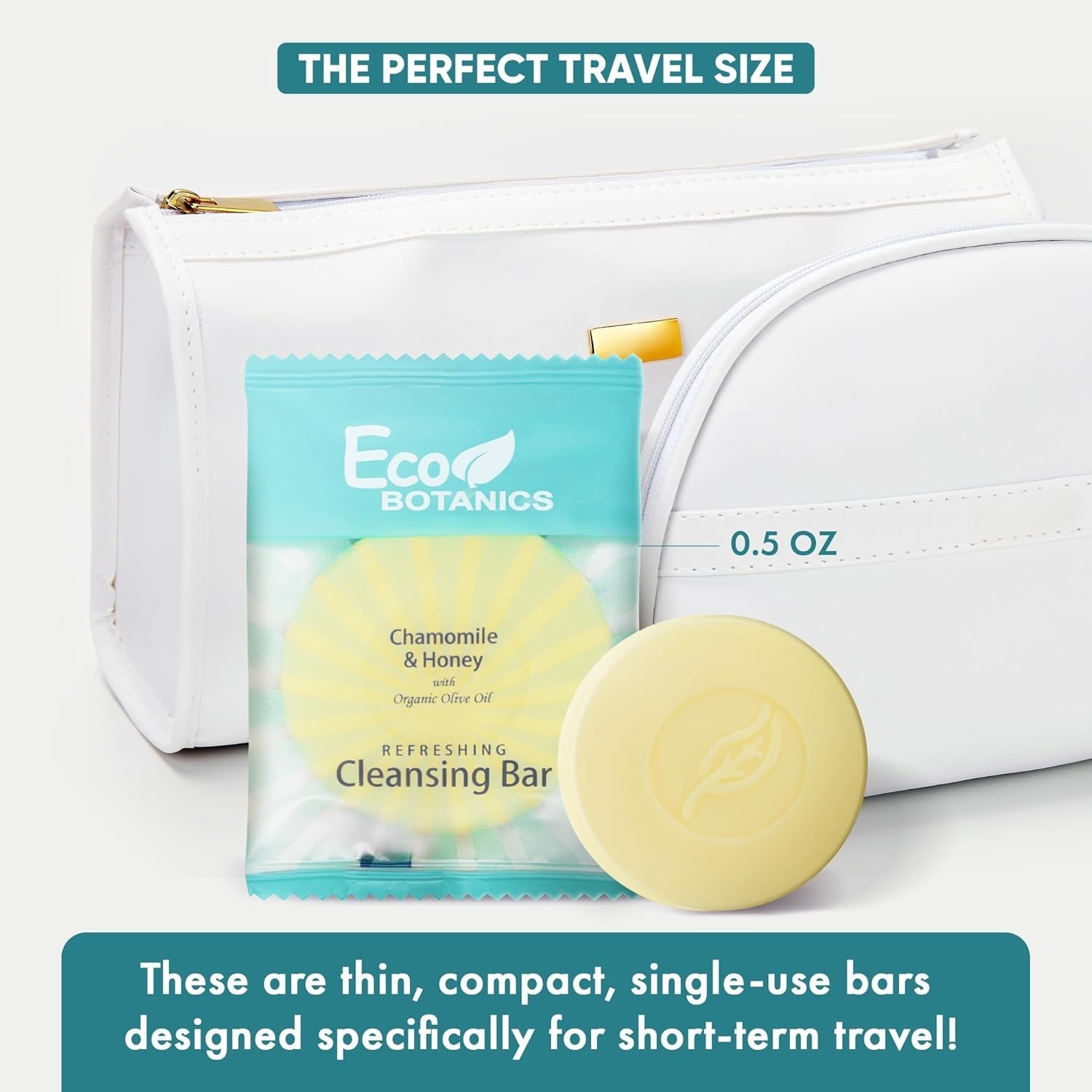Chamomile Scented Mini Soap Bars | 100 Count Individually Wrapped Convenience