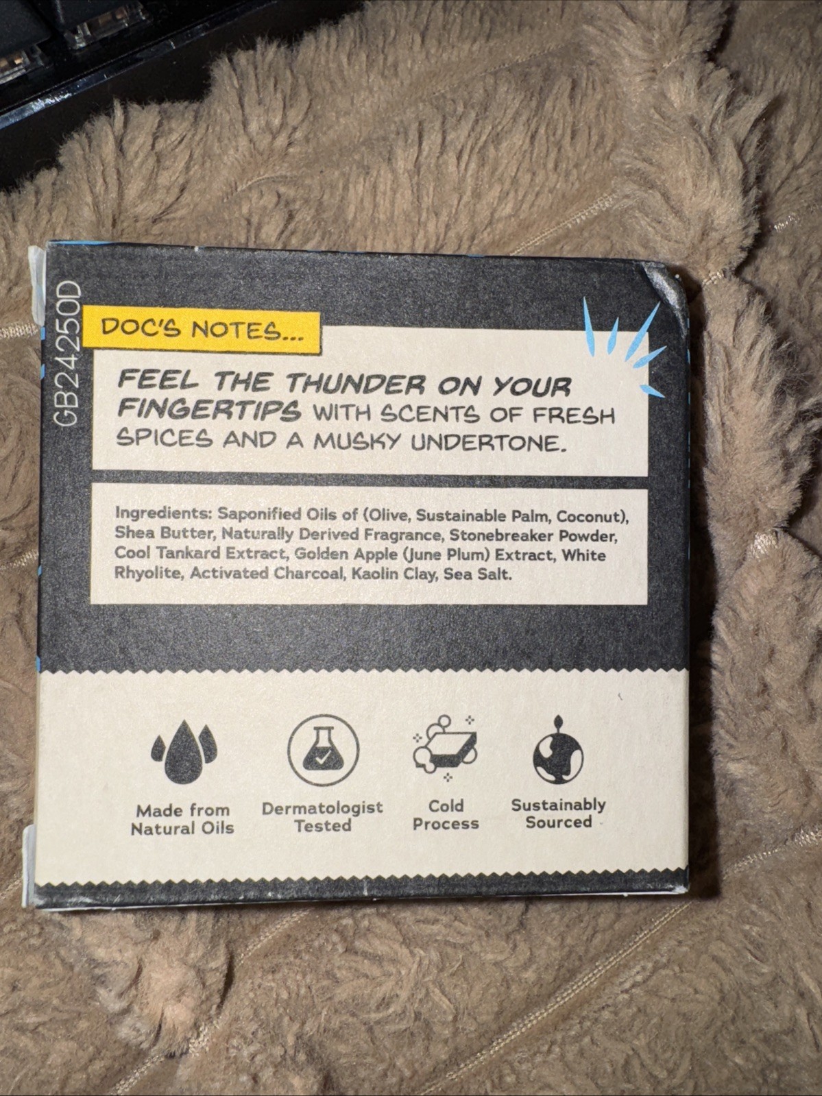 Dr. Squatch Divine Storm Thor Limited Edition Natural Soap Marvel Avengers