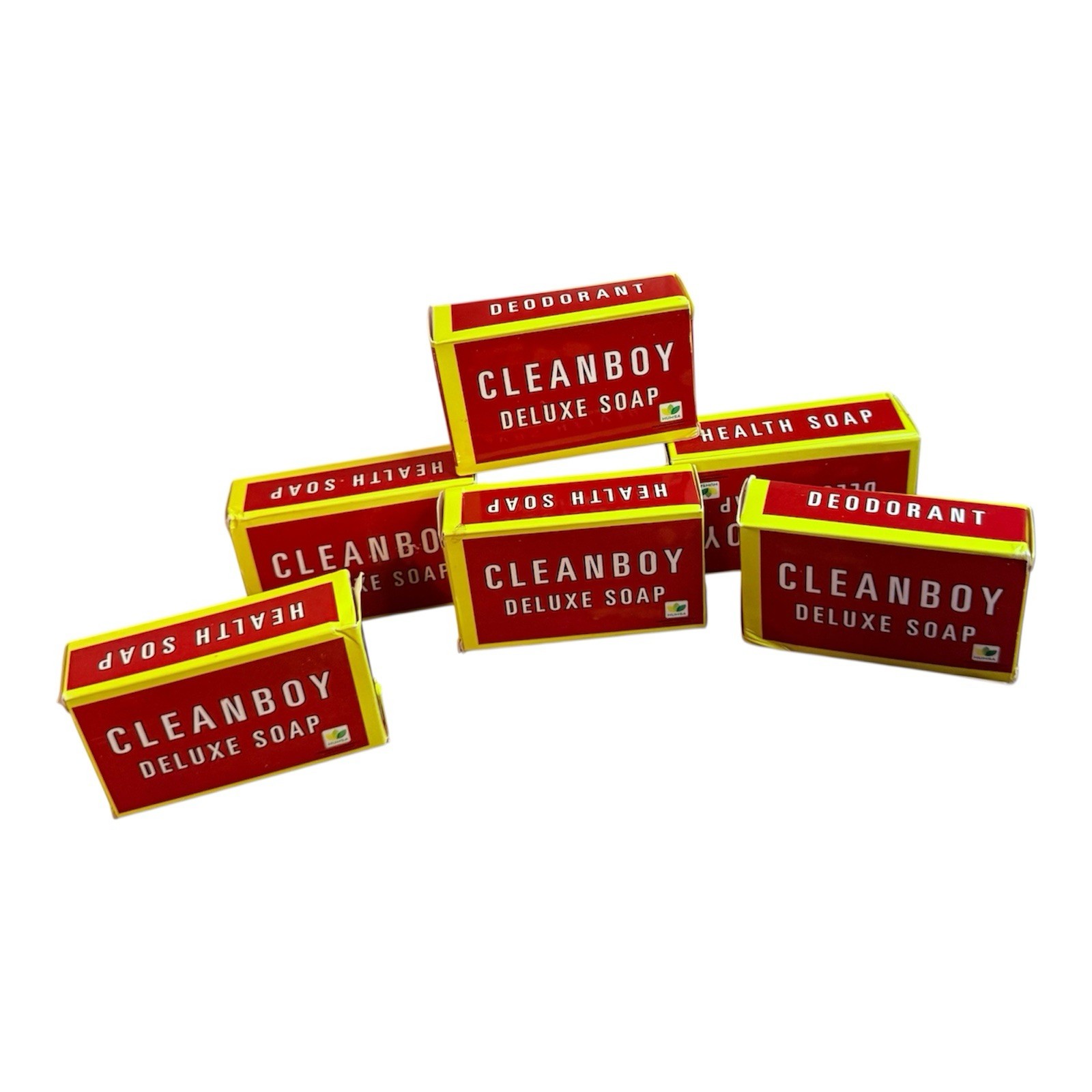 CLEANBOY Deluxe Deodorant Soap Bar Body Red Yellow Unisex Kids Men Women