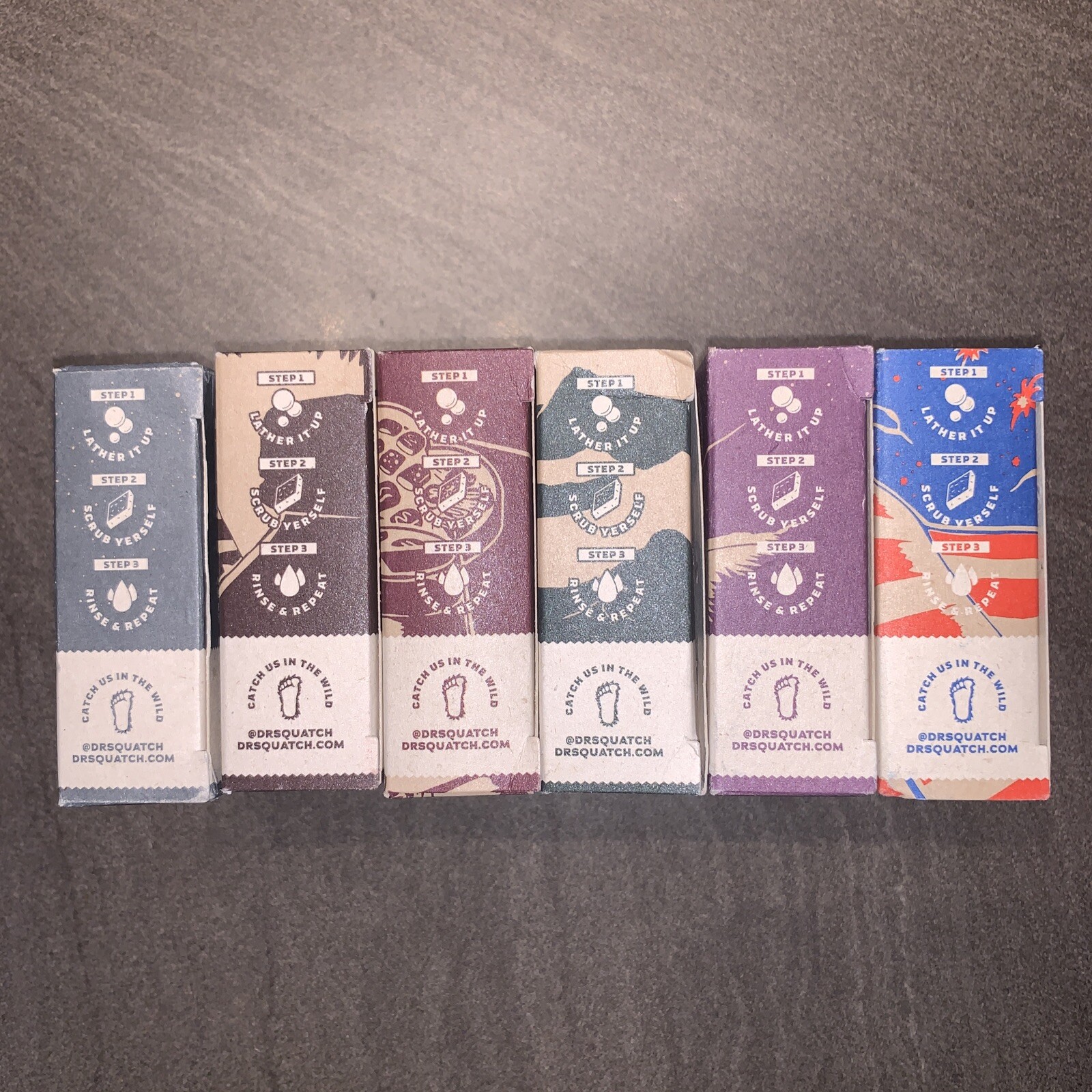 6x Dr Squatch Soap, Galaxy Bundle, Blast From The Past, NEW Shipped From Canada