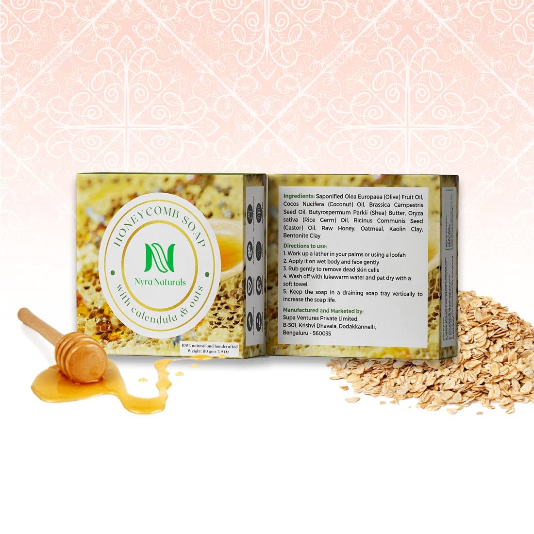 Nyra Naturals Honeycomb Baby Soap For All Skin Types 100gm