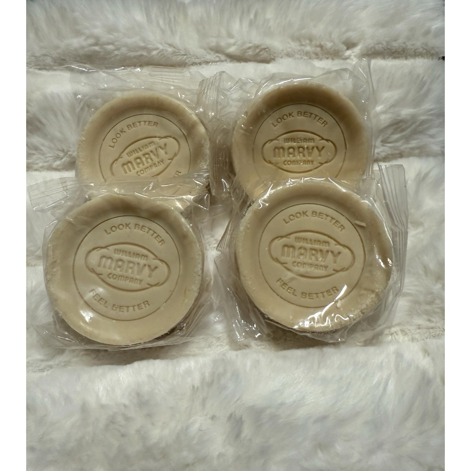 William Marvy Company Deluxe Shaving Soap Bar (Lot of 4)