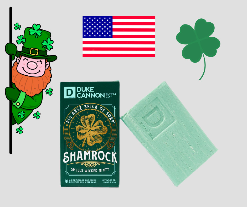 Duke Cannon Trophy Football Soap Big Ass Brick &Shamrock Wicked Minty Men Lot 2