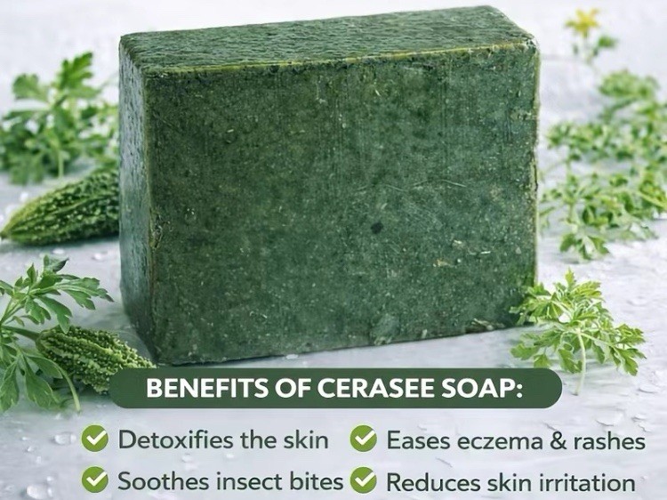 $20 Cerasee Soap Handmade Herbal Skin Cleansing Bar for Acne Eczema Rash