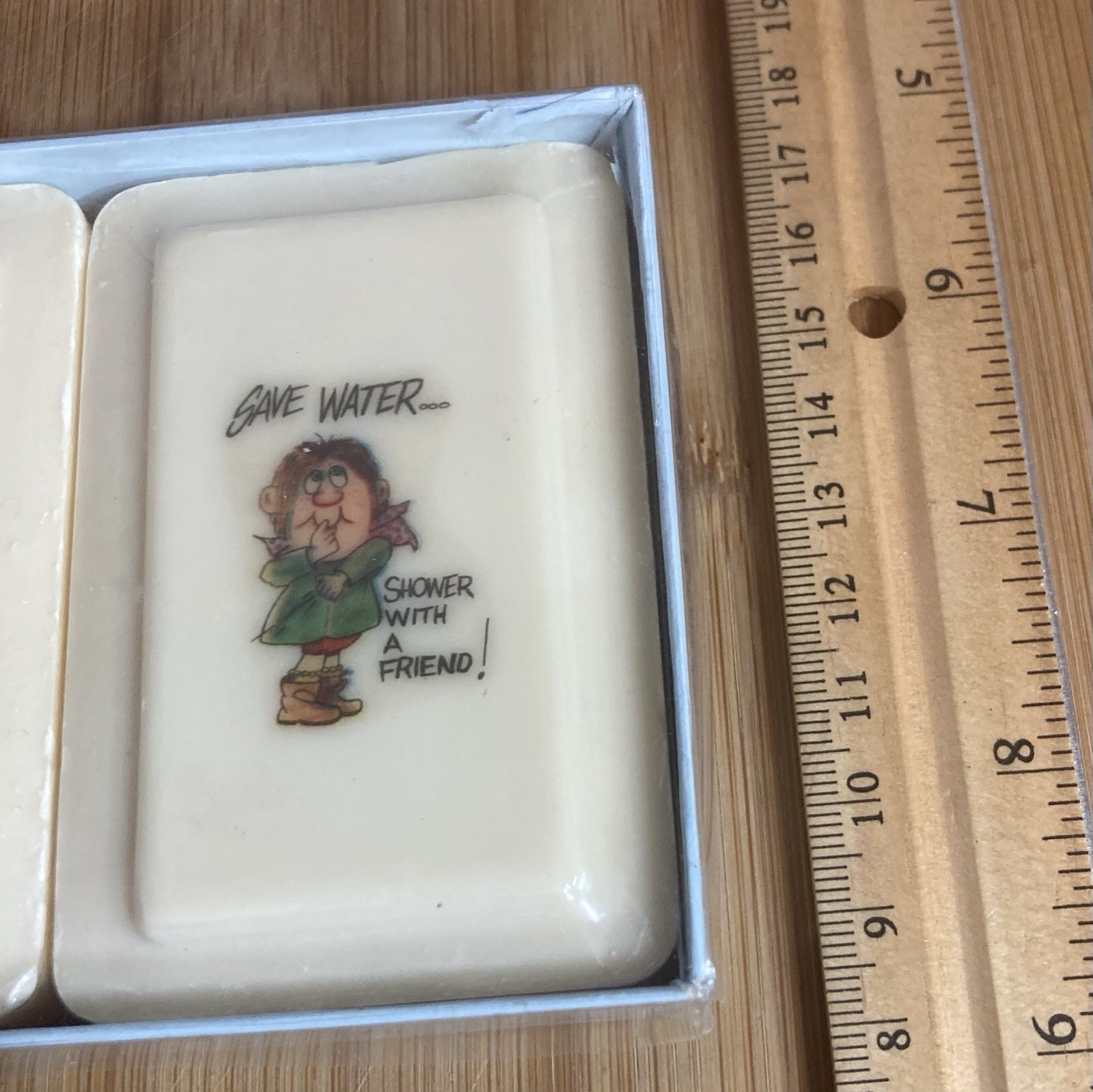 Vintage Katherine Gray French-Milled Soap Funny Picture Friend Shower Sealed Bar