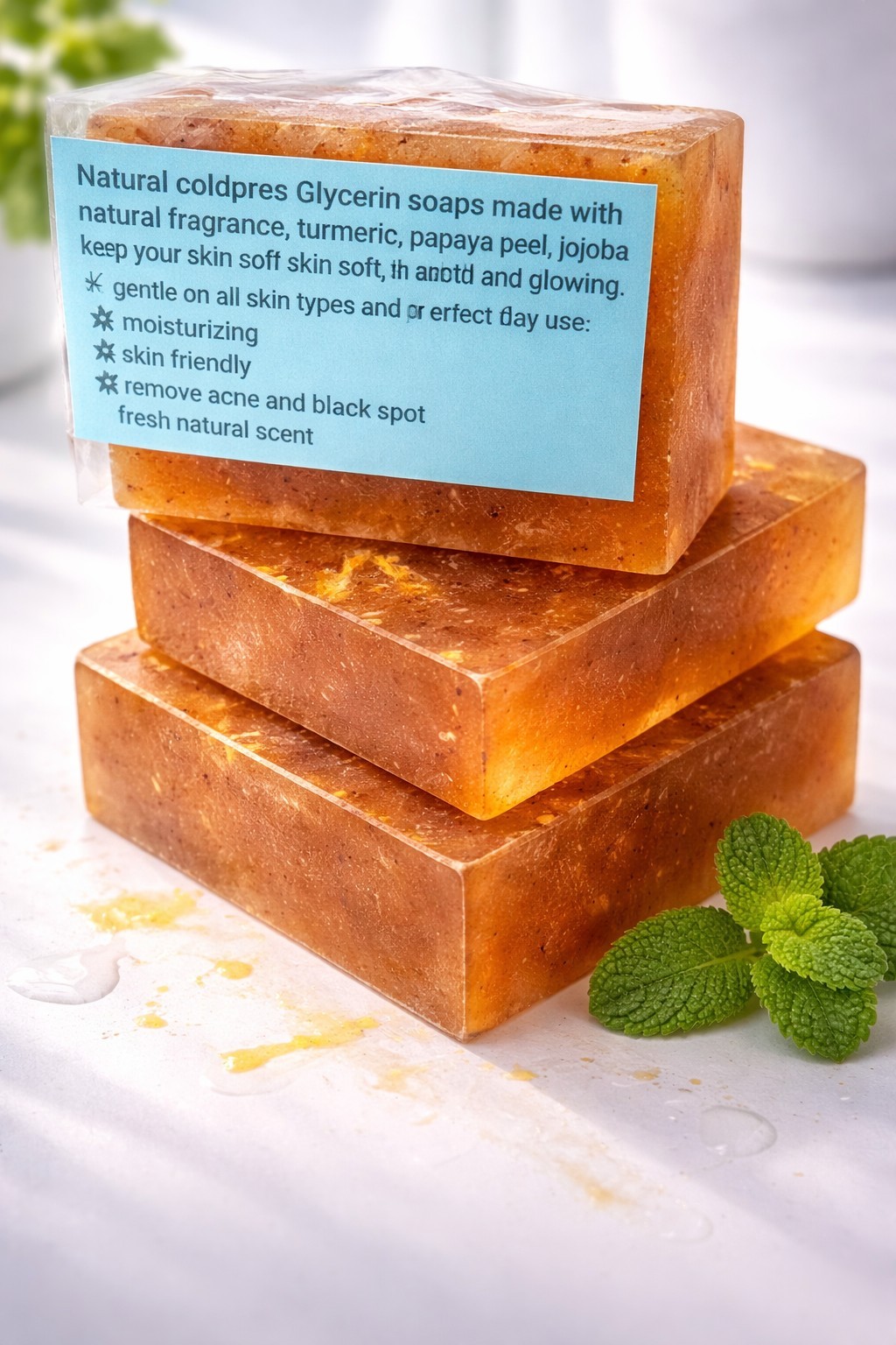 3 Pcs Natural Coldpress Glycerin Soap