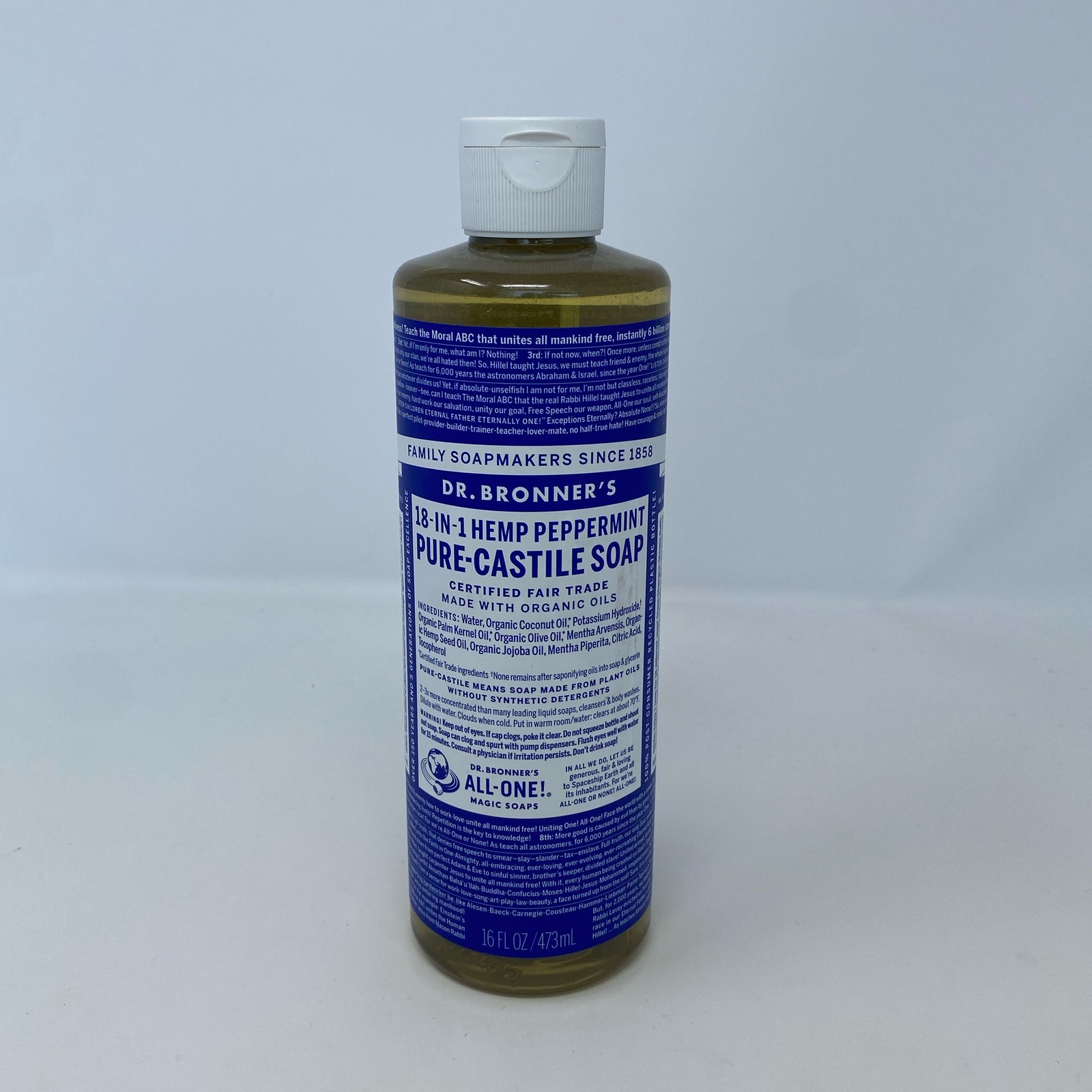 Dr. Bronner’s Peppermint Pure-Castile Liquid Soap 16 oz