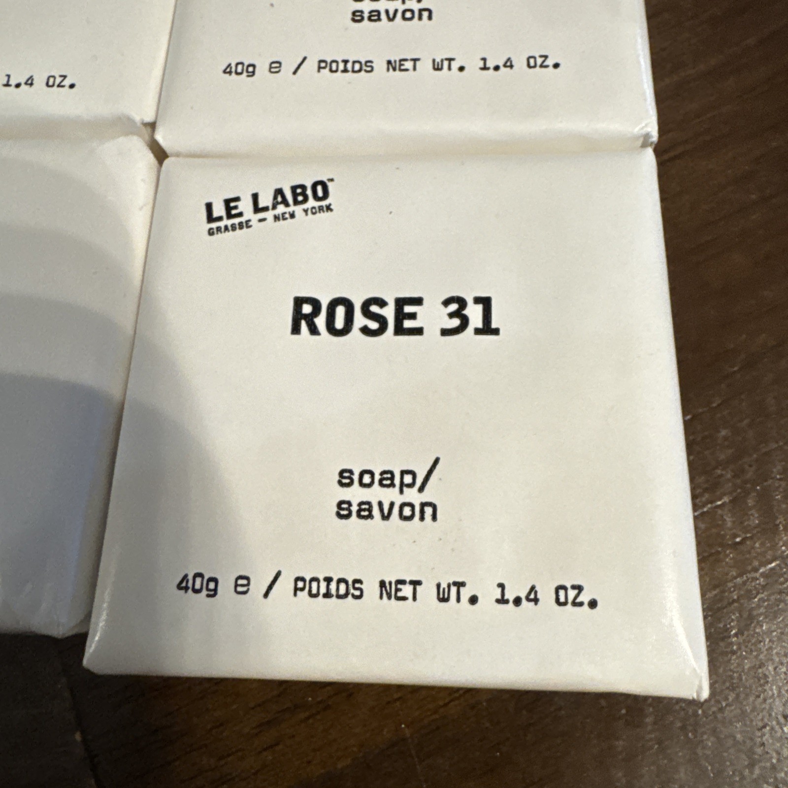 NEW Le Labo Rose 31 Body Soap Bar 1.4oz 40g Travel Size Lot 4