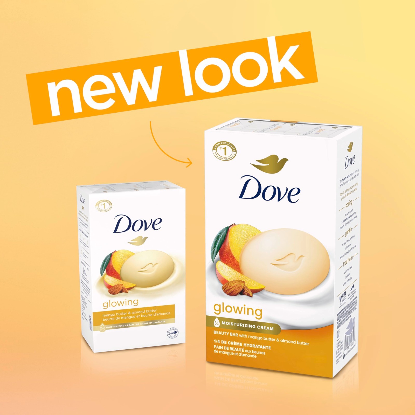 Dove Glowing Moisturizing Cream Bar Soap – 3.75 oz