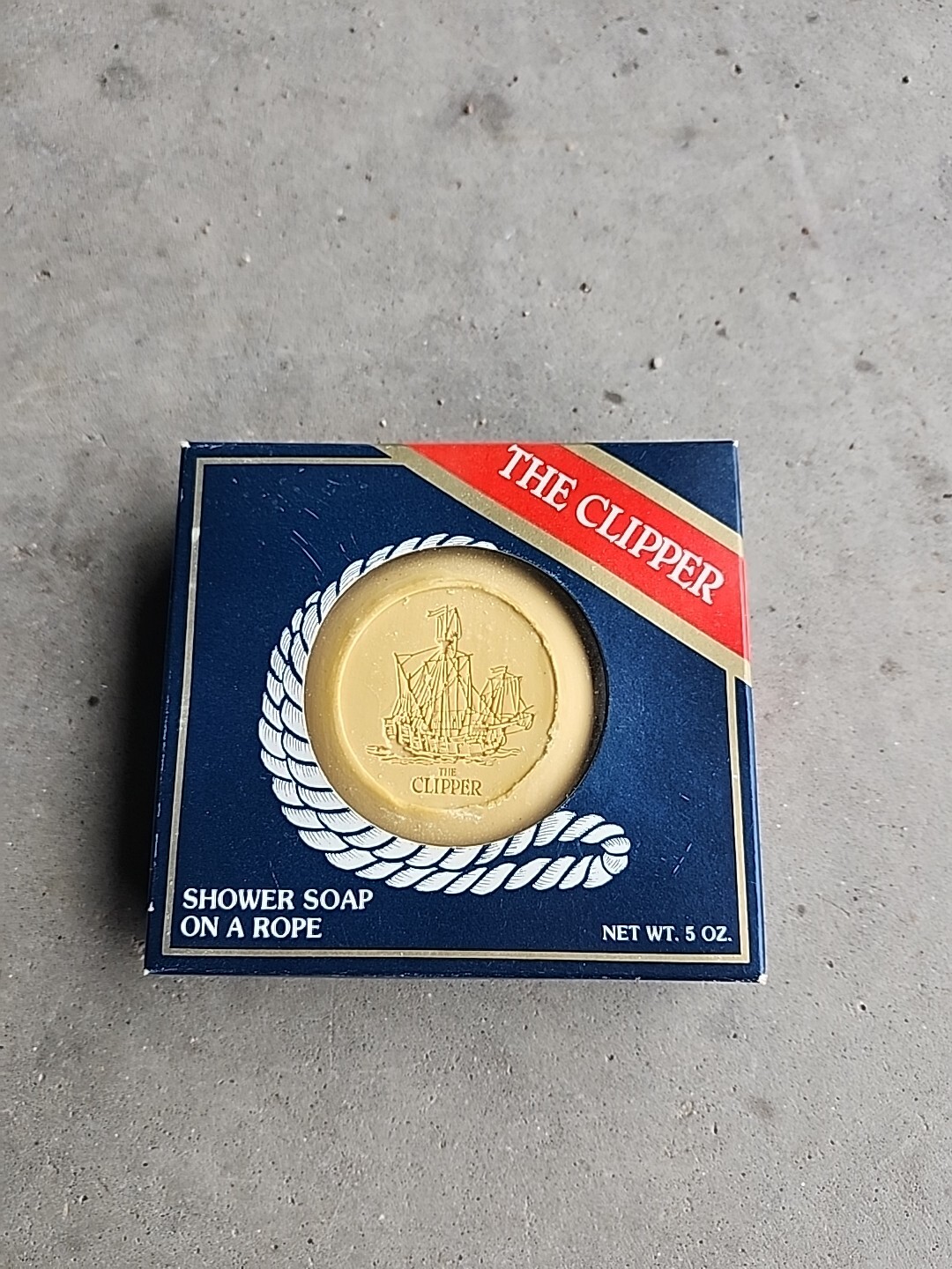 Vintage The Clipper Soap on A Rope 5 Oz Boxed New Old Stock NIB