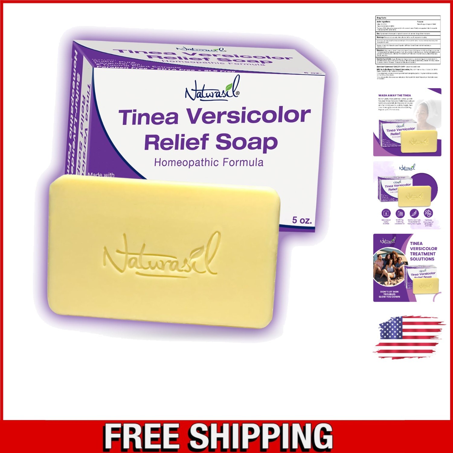 Cruelty-Free Tinea Versicolor Soap – Deep Relief with Lavender Essence, 5 oz