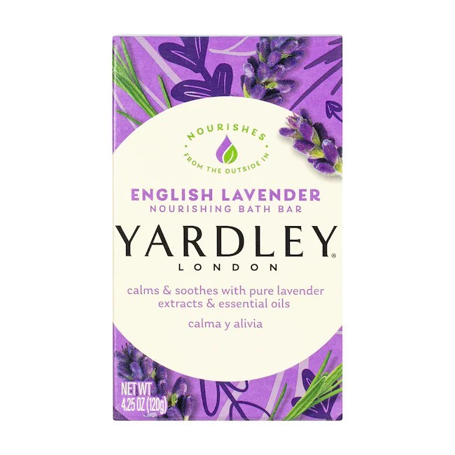Yardley London English Lavender Nourishing Bath Bar Soap Lavender 4.25 oz
