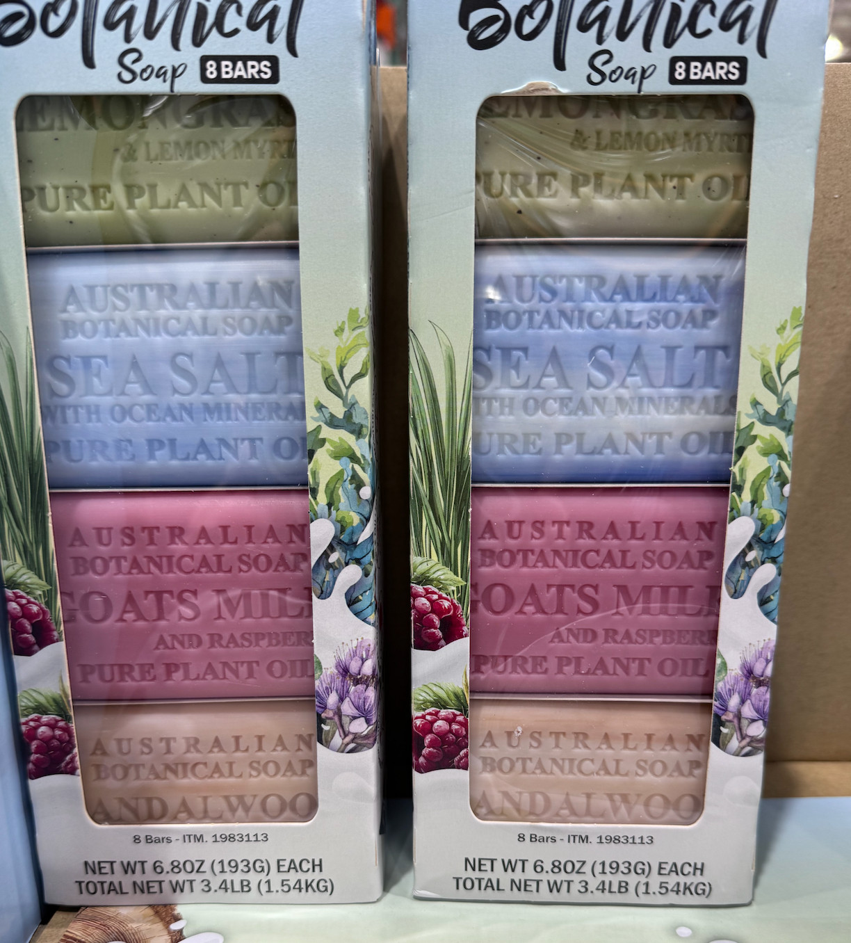 Australian Botanical Goat’s Milk Soap Bars 8 Bars pack
