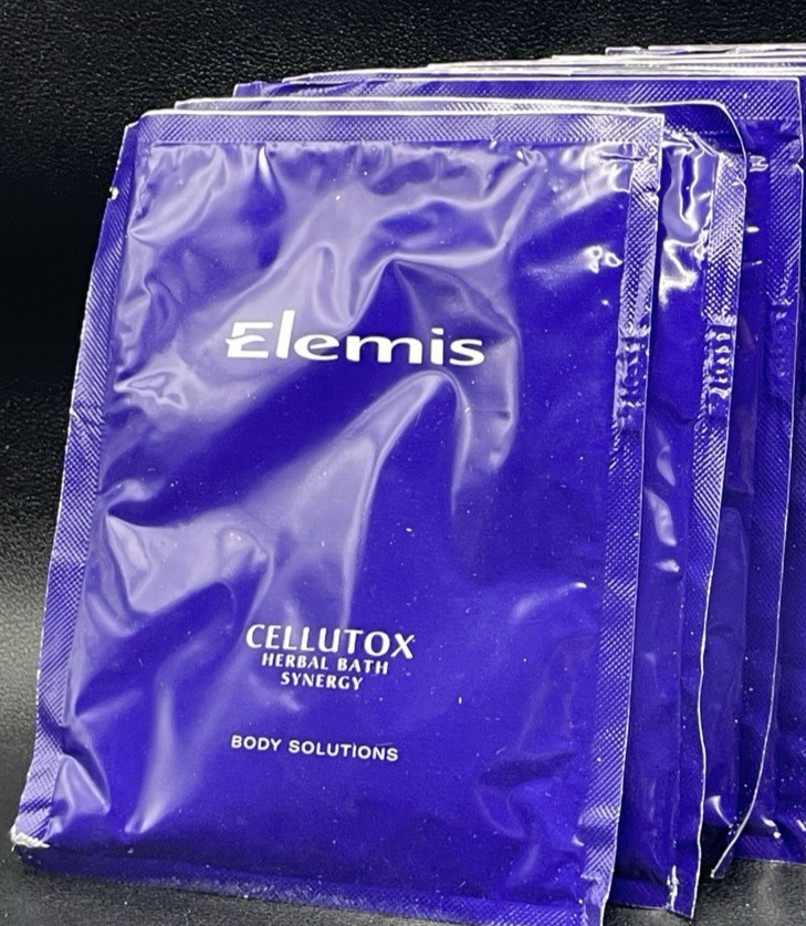 4 Packets ELEMIS Cellutox Herbal Bath Synergy | 1.1oz / 30g each No Box