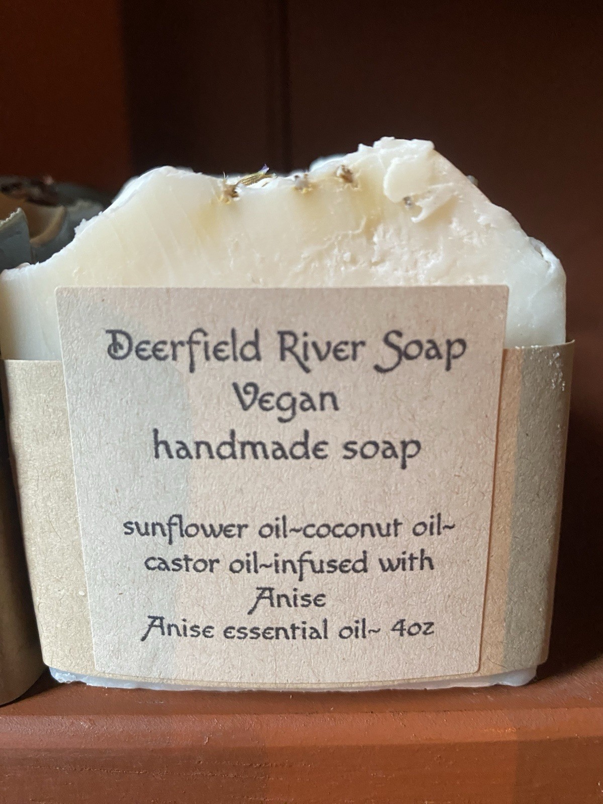 Deerfield River Soap Vegan Handmade Soap Anise Essential Oil 4 oz