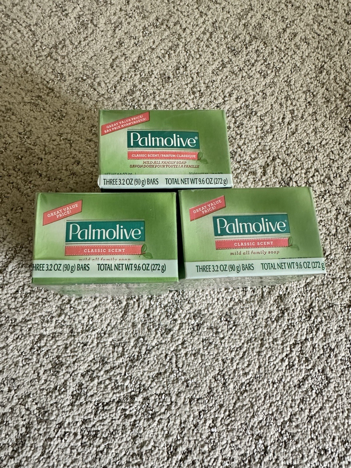 Palmolive Classic Scent Bar Soap 3.2 oz Lot Of 3 (9 Bars) New Discontinued