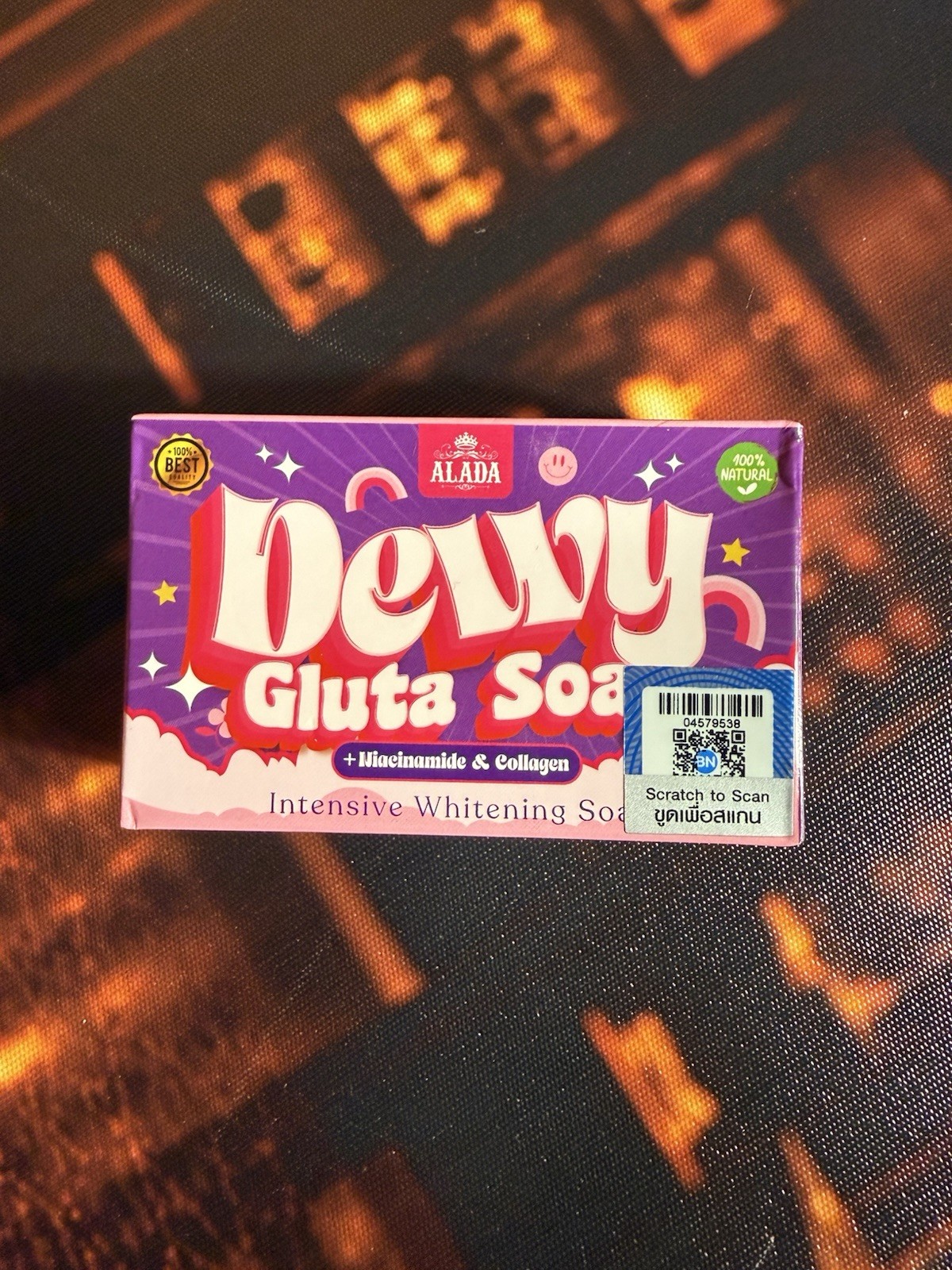 ALADA DEWY GLUTA SOAP NIACINAMIDE COLLAGEN BODY SOAP FROM THAILAND NEW T6