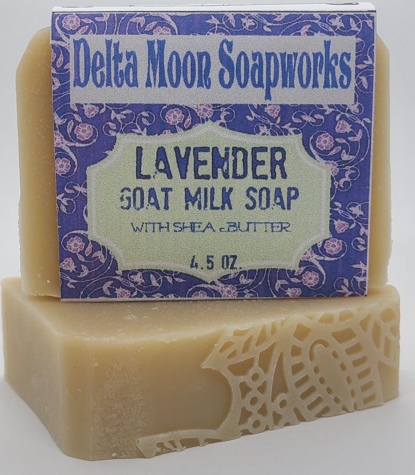 Handmade Lavender Goat Milk Soap, Shea Butter, Essential Oil, + samples
