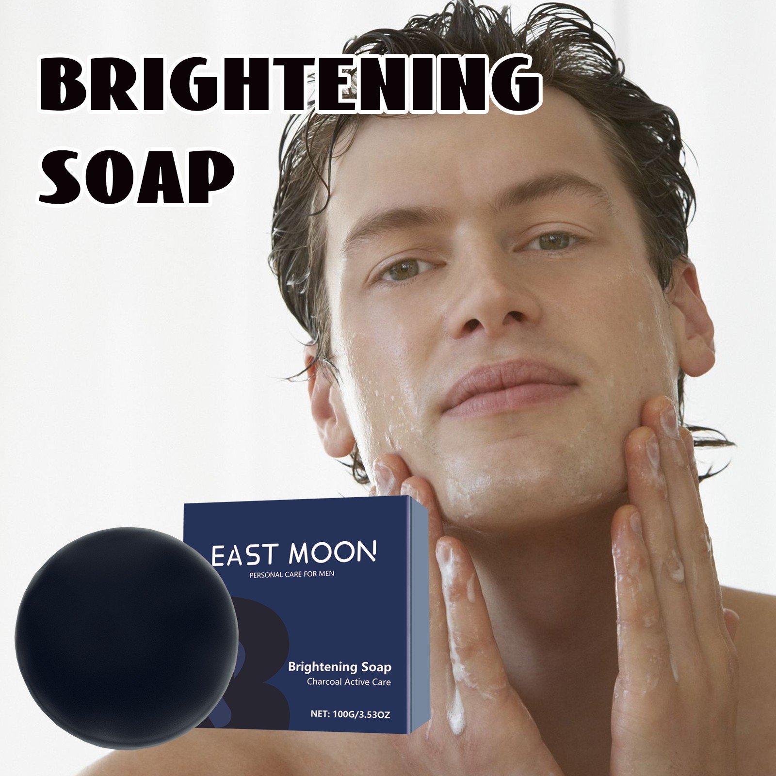Men’s Acne Soap for Face & Body, Aloe & Coconut Oil, Deep Cleansing