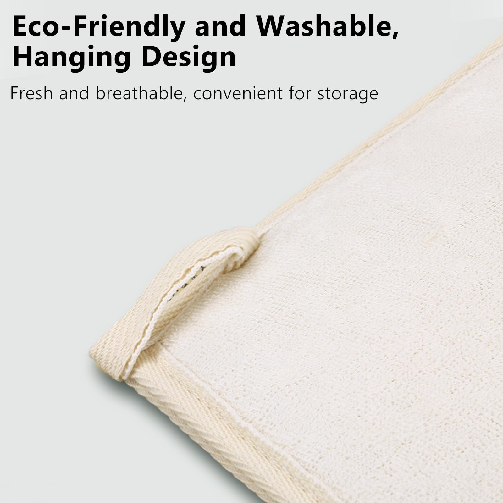 Exfoliating Loofah Glove Pad Body Scrubber. Our 1 Count (Pack of 1), White