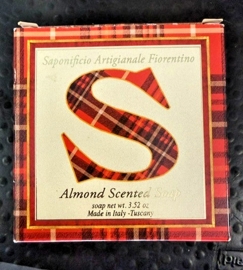 Saponificio Artigianale Fiorentino Almond Scented Soap 3.52 Oz “S” Made in Italy
